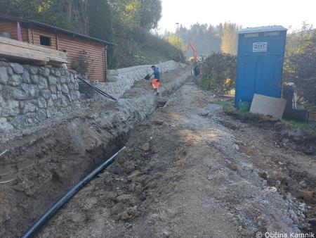 Izgradnja podpornih zidov ter obnova infrastrukture v naselju Markovo (3)